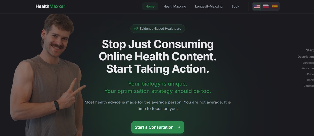 healthmaxxer.org website preview